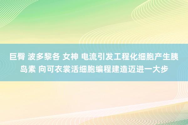 巨臀 波多黎各 女神 电流引发工程化细胞产生胰岛素 向可衣裳活细胞编程建造迈进一大步