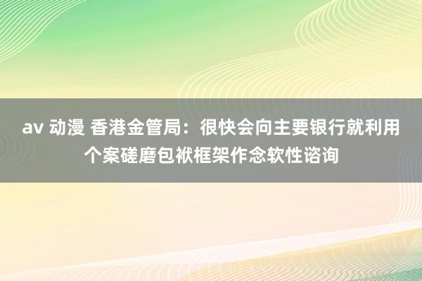 av 动漫 香港金管局：很快会向主要银行就利用个案磋磨包袱框架作念软性谘询