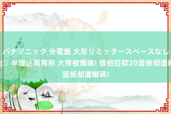 パナソニック 分電盤 大形リミッタースペースなし 露出・半埋込両用形 大帝被爆喷! 搭档狂砍20篮板却遭嘲讽!