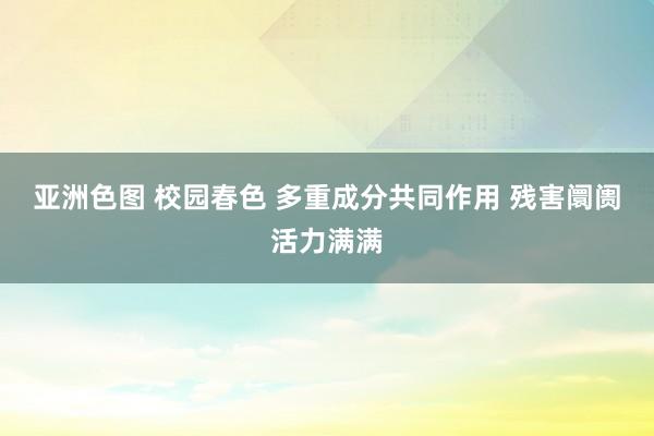 亚洲色图 校园春色 多重成分共同作用 残害阛阓活力满满