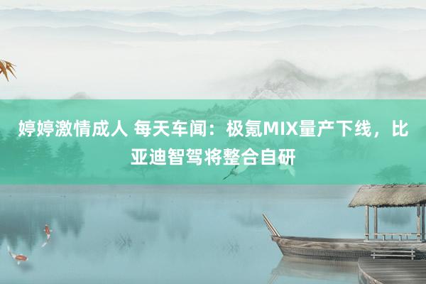 婷婷激情成人 每天车闻：极氪MIX量产下线，比亚迪智驾将整合自研