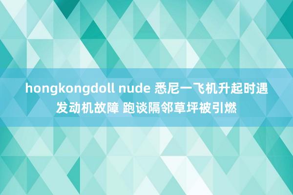 hongkongdoll nude 悉尼一飞机升起时遇发动机故障 跑谈隔邻草坪被引燃