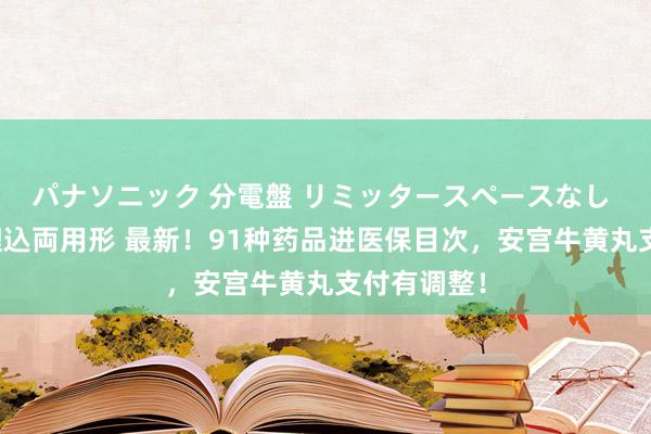 パナソニック 分電盤 リミッタースペースなし 露出・半埋込両用形 最新！91种药品进医保目次，安宫牛黄丸支付有调整！