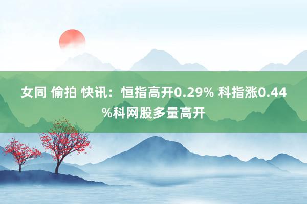 女同 偷拍 快讯：恒指高开0.29% 科指涨0.44%科网股多量高开